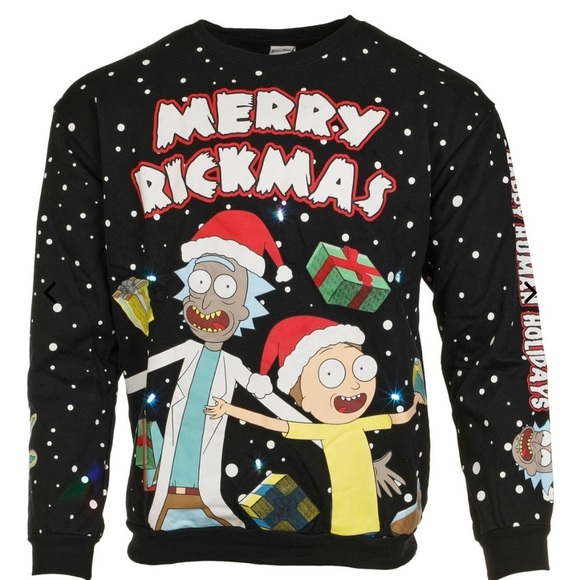 Men's Merry Rickmas Pullover Sweatshirt - Picture 1 of 3